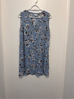 J Jill Blue Floral Dress